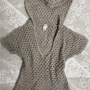 Mossimo crochet hooded sweater